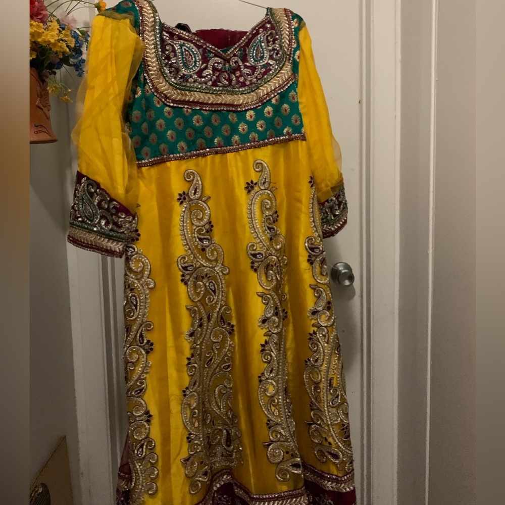 Yellow Anarkali